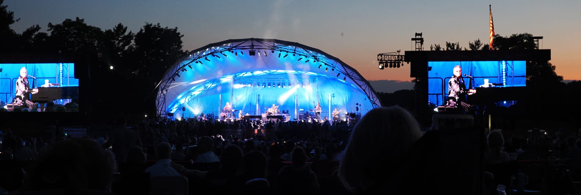 outdoor concert venue at sunset Pittsburgh